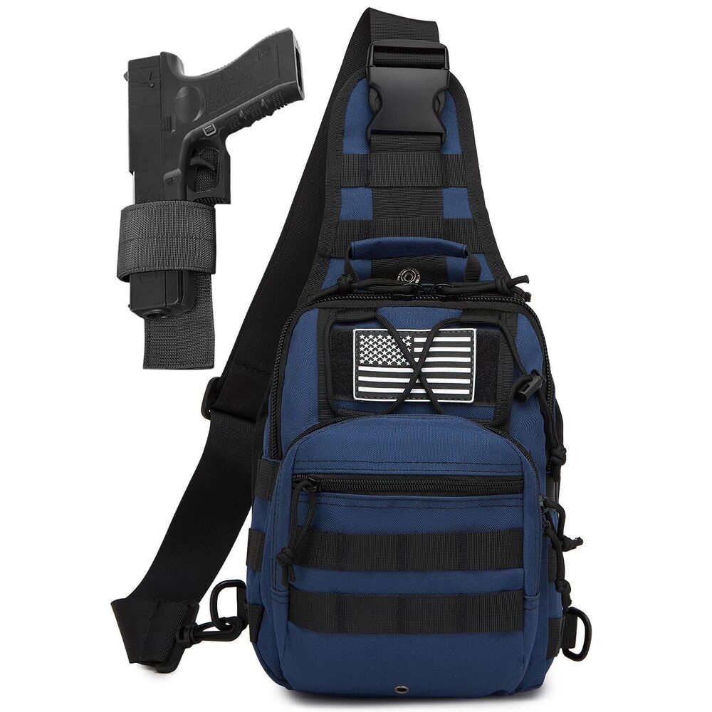 5018 Small Tactical Sling Bag with Holster Military EDC Shoulder Bag CCW